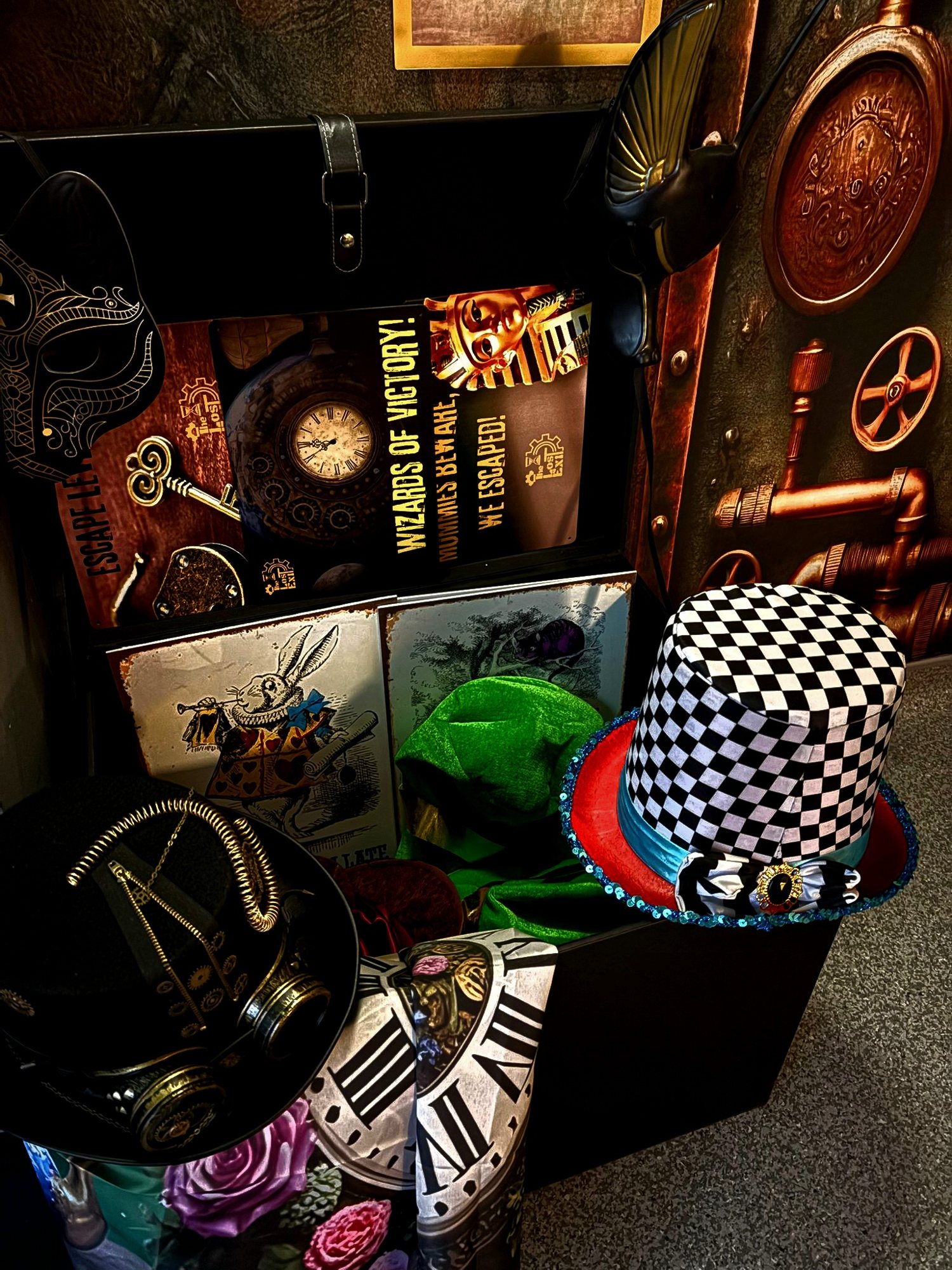 The Lost Exit reception dress up corner 1